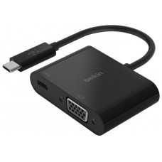 ADAPTADOR BELKIN AVC001BTBK DE USB-C A VGA + CARGA en Huesoi