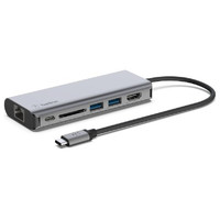 Belkin AVC008BTSGY base para port&aacute;til y replicador de puertos USB 3.2 Gen 1 (3.1 Gen 1) Type-C Negro, Gris (Espera 4 dias) en Huesoi