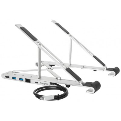 SOPORTE PARA PORTATIL TARGUS PORTABLE STAND AND DOCK 15,6" PLATA en Huesoi