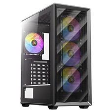 CAJA ANTEC AX85 ARGB ATX NEGRO 4XVENT 120MM 2XUSB SN FUENTE en Huesoi