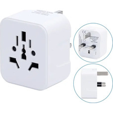 ADAPTADOR DE VIAJE UNIVERSAL A TIPO BRITANICO BLANCO AIGOSTAR (Espera 4 dias) en Huesoi