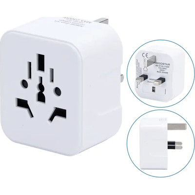 ADAPTADOR DE VIAJE UNIVERSAL A TIPO BRITANICO BLANCO AIGOSTAR (Espera 4 dias) en Huesoi ADAPTADOR DE VIAJE UNIVERSAL A TIPO BRITANICO BLANCO AIGOSTAR (Espera 4 dias) en Huesoi
