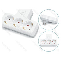 ENCHUFE DE CONVERSION ALEMAN 1 A 3 16A CON INTERRUPTOR BLANCO/GRIS AIGOSTAR (Espera 4 dias) en Huesoi ENCHUFE DE CONVERSION ALEMAN 1 A 3 16A CON INTERRUPTOR BLANCO/GRIS AIGOSTAR (Espera 4 dias) en Huesoi