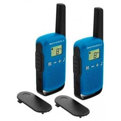 MOTOROLA T42 Walkie Talkie 4Km 16CH Azul Duo en Huesoi