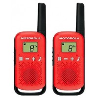 WALKIE-TALKIE MOTOROLA TLKR-T42 ROJO PACKS 2 en Huesoi