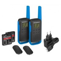 WALKIE-TALKIE MOTOROLA TLKR-T62 AZUL PACK 2 en Huesoi