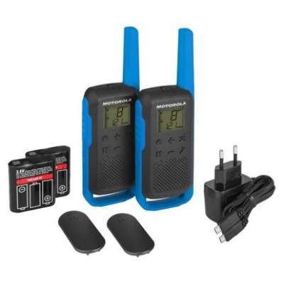 MOTOROLA T62 Walkie Talkie 8Km 16CH Azul Duo en Huesoi