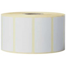BROTHER 16 rollos de etiquetas termicas blancas- Cada rollo contiene 1.900 etiquetas de 51mm x 26 mm en Huesoi