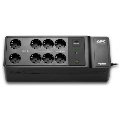 APC Back-UPS  500VA/300W 8 Schuko 1 USB A en Huesoi