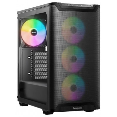 CAJA BEQUIET PURE BASE 501 LX 4XVENT 140 MM S/N NEGRO en Huesoi