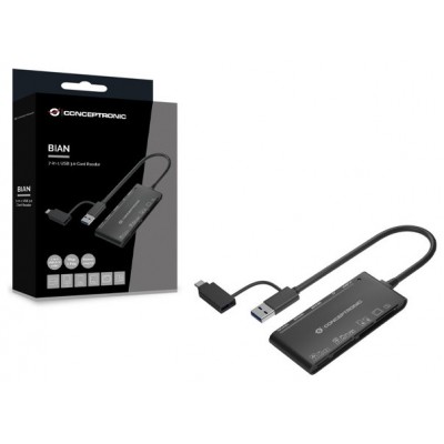 CARD READER EXTERNO USB-C/ USB-A 7EN1 CONCEPTRONIC en Huesoi