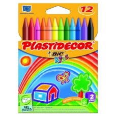 ESTUCHE 12 CERAS DE COLOR QUE NO ENSUCIAN PLASTIDECOR 8757702 (Espera 4 dias) en Huesoi