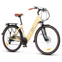 YOUIN YOU-RIDE VIENA - PASEO - RUEDA 28” - BATERIA INTEGRADA Y EXTRAIBLE - CREMA (Espera 4 dias) en Huesoi