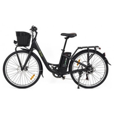 YOUIN YOURIDE Paris - PASEO - RUEDA 26” - BAT. INTEGRADA Y EXTRAIBLE - NEGRA (Espera 4 dias) en Huesoi