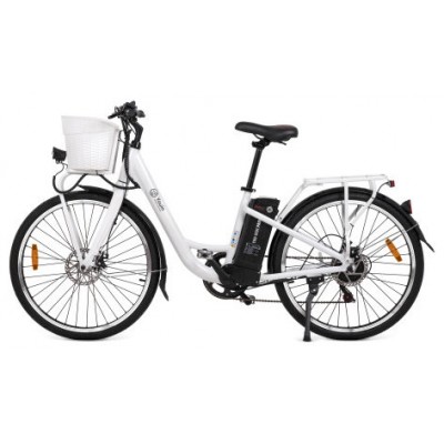 YOUIN YOURIDE Paris - PASEO - RUEDA 26” - BAT. INTEGRADA Y EXTRAIBLE - BLANCA (Espera 4 dias) en Huesoi