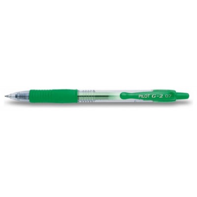 BOLIGRAFO ROLLER GEL RETRAC.G-2 VERDE PILOT BL-G2-7-G (MIN12) (Espera 4 dias) en Huesoi