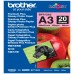 BROTHER Papel Inkjet Glossy A3 20h 260g/m2 en Huesoi