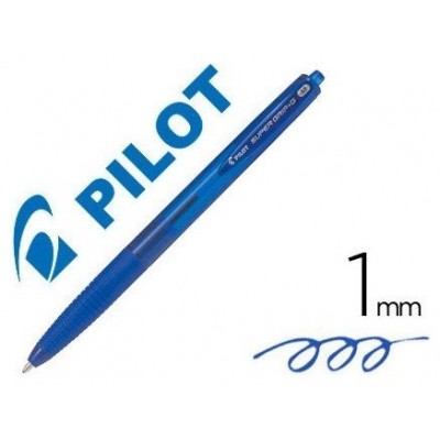 BOLIGRAFO PILOT SUPER G AZUL 12U en Huesoi