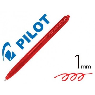 BOLÍGRAFO SUPER G ROJO PILOT BPGG-8R-M-R (MIN12) (Espera 4 dias) en Huesoi