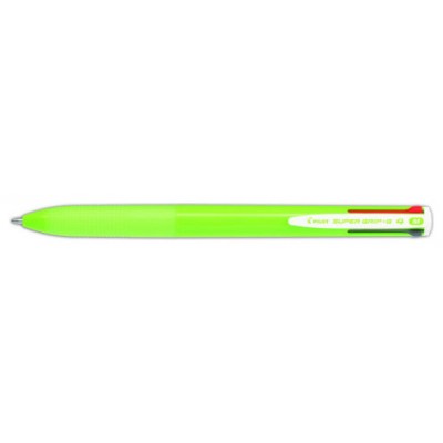 BOLIGRAFO SUPERGRIP G - 4 COLORES - CUERPO COLOR- VERDE LIMA PILOT BPKGG-35M-LG (Espera 4 dias) en Huesoi