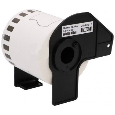 GENERICA BROTHER DK22212 - Etiquetas Genericas de Tamaño personalizado - Ancho 62mm x 15,24 metros en Huesoi