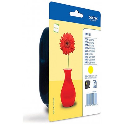 TINTA BROTHER LC-121Y AMARILLO 300PAG (Espera 4 dias) en Huesoi