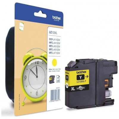 TINTA BROTHER LC-125XLY AMARILLO 1.200PAG (Espera 4 dias) en Huesoi