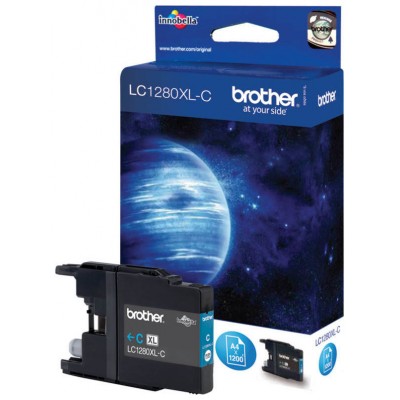 TINTA BROTHER LC-1280XLC CIAN ALTA CAPACIDAD 1.200PAG (Espera 4 dias) en Huesoi