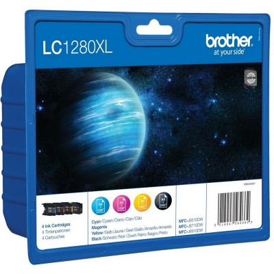 TINTA BROTHER LC1280XL PACK 4 CARTUCHOS BCMY (Espera 4 dias) en Huesoi