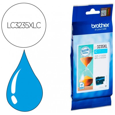 TINTA BROTHER LC-3235XLC CYAN 5000PAG (Espera 4 dias) en Huesoi