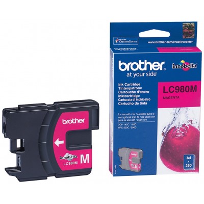 TINTA BROTHER LC-980M MAGENTA 260PAG (Espera 4 dias) en Huesoi
