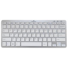 Bluestork BS-KB-MICRO/BT/SP teclado Bluetooth QWERTY Español Plata, Blanco (Espera 4 dias) en Huesoi