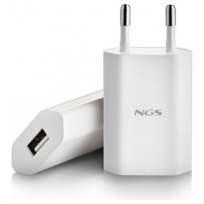 NGS Cargador pared blanco USB 5V2A/10W en Huesoi