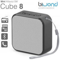 Mini Altavoz Bluetooth 5W Cube 8 Negro Biwond (Espera 2 dias) en Huesoi