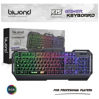Teclado Gaming Biwond K15 Pro Rainbow Edition (Espera 2 dias) en Huesoi