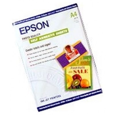 Epson Papel Autoadhesivo Especial HQ. A4, 10 Hojas de 167g. en Huesoi