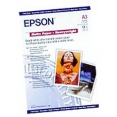 Epson Papel Mate de Alto Gramaje, A3, 50 Hojas de 167g. Matte Paper Heavy Weight en Huesoi