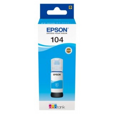 TINTA EPSON 104 ORI CIAN C13T00P240 en Huesoi