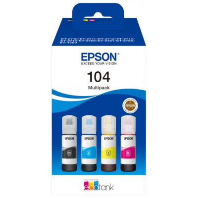 Epson Botellas Multipack Ecotank 104 4 Colores en Huesoi