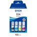 Epson Botellas Multipack Ecotank 104 4 Colores en Huesoi