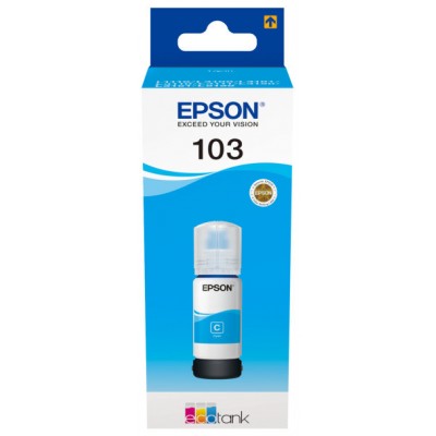 Epson Botella Tinta Ecotank 103 Cyan en Huesoi