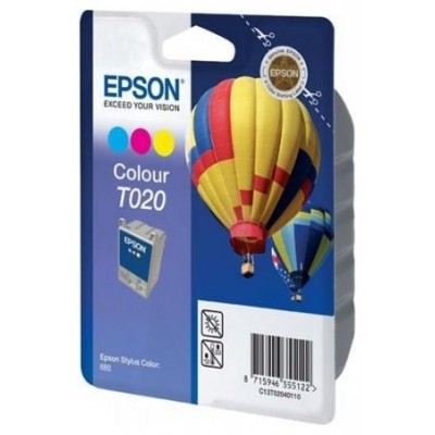 Cartucho de tinta de 3 colores T020 para Stylus Color en Huesoi