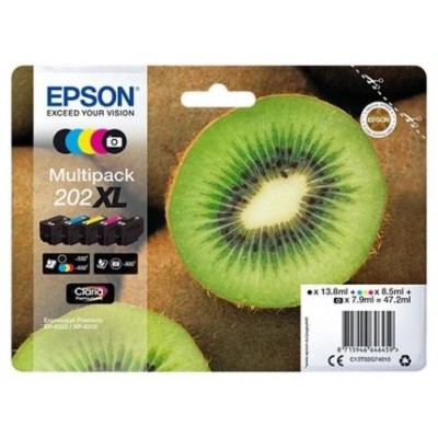 EPSON Multipack 5-colours 202XL Claria Premium Ink con RF en Huesoi