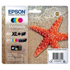 EPSON tinta MultiPack Std/XL Estrella de mar 4 tintas 603 XL negro/Std. CMY RF / AM Multi en Huesoi