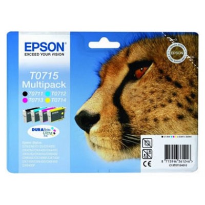 Epson Stylus D-78/92/120 DX-4000/5000/6000/7000F Pack(T0711+T0712+T0713+T0714)(Radiofreciencia) en Huesoi