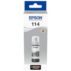 Epson Botella Tinta Ecotank 114 Gris en Huesoi