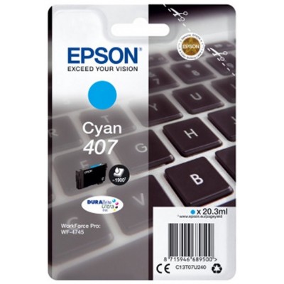 EPSON Ink Cartridge L Cyan 1,9k 407 teclado en Huesoi