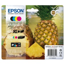 EPSON Tinta 4 colores Multipack 604XL Negro/ 604 Std CMY en Huesoi