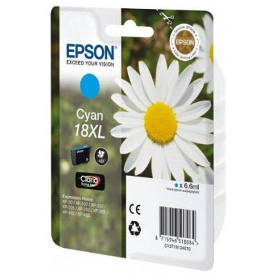 Epson Expression Home XP-102/205/215/305/405 Cartucho Cian Alta Capacidad 18XL en Huesoi