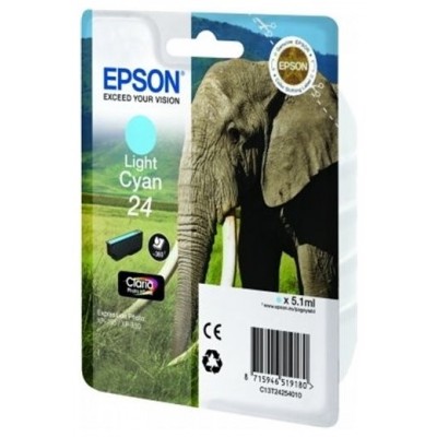 Epson Claria Photo HD Ink Cartucho Cian Claro 24 (Alarma Radiofrecuencia) en Huesoi